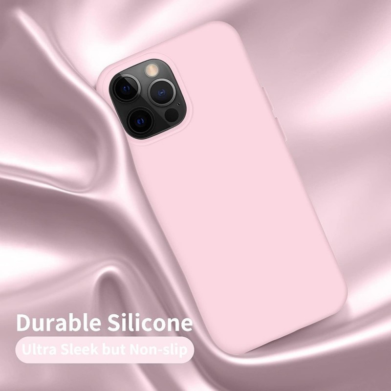 NCC Custodia Protettiva in Silicone Cover Soft Touch Per Apple iPhone 15 Pro Max | Rosa Sabbia