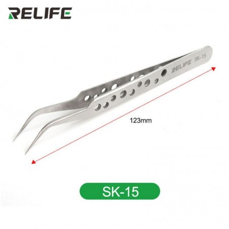 Relife SK-15 High Precision Curved Tip Tweezers
