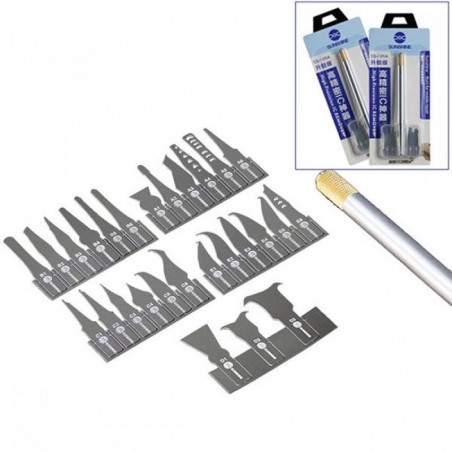 SUNSHINE SS-101A Impugnatura per Rimozione Chip IC Con Set Lame