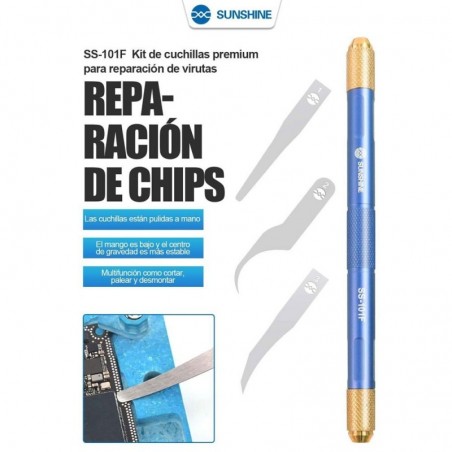 SUNSHINE SS-101F Advanced Blade Set for Dot Matrix Repair and Glue Removal