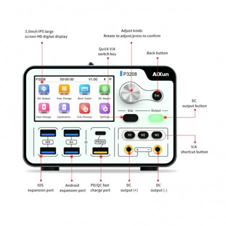Aixun P3208 Smart Intelligent Power Supply | 320W 32V/8A