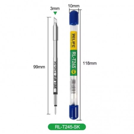 Relife RL-T245-SK Punta a Coltello 3mm per Stazione Saldante