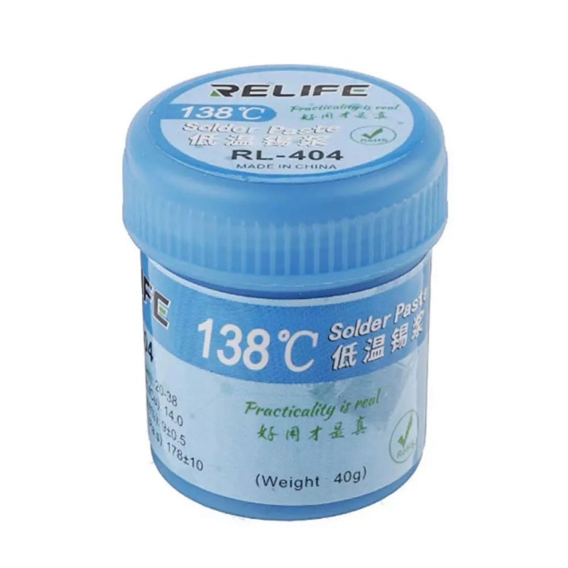  RELIFE RL-404 Low Temperature Solder Paste 138°C | 40g