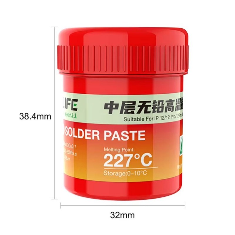 RELIFE RL-406 Lead-Free High Temperature Solder Paste 227°C