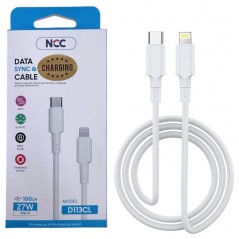 Foto di NCC Cavo di Ricarica da Type-C a Lightning TPE D113CL 27W | 1M - NCC