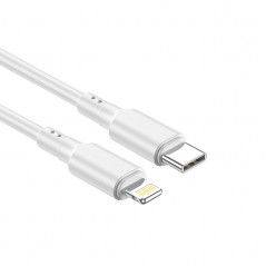 NCC Cavo di Ricarica da USB-C a Lightning 27W In TPE D113CL | 1M Bianco