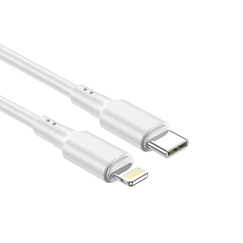 NCC Cavo di Ricarica da USB-C a Lightning 27W In TPE D113CL | 1M Bianco