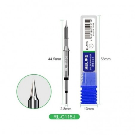 RELIFE RL-C115-I Straight Soldering Station Tip