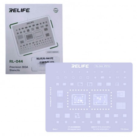 Discover RELIFE RL-044 IPZ15 IP16-A18/A18Pro CPU integrated steel stencil details