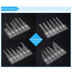 Immagine prodotto SUNSHINE SS-101A Set 27 Lame Upgrade IC Tool per Rimozione Chip