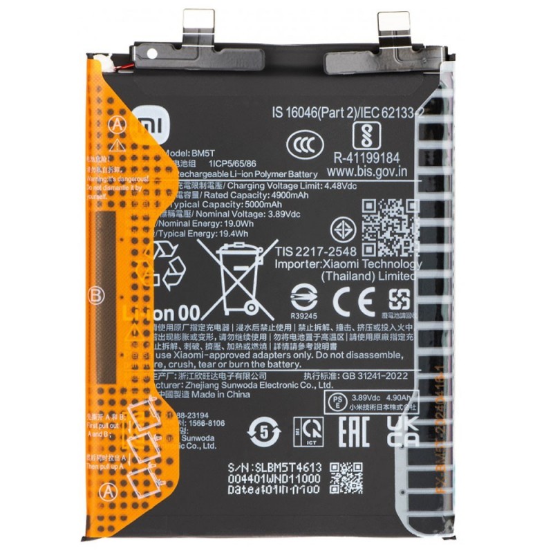 Xiaomi Service Pack Battery BM5T for 14T / 13T / Poco X6 Pro / M6 Pro / Redmi Note 13 Pro 4G