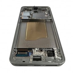 Samsung SERVICE PACK Display LCD ORIGINALE + Frame Per Galaxy S25 5G S931 SILVER SHADOW / LIGHT GRAY 