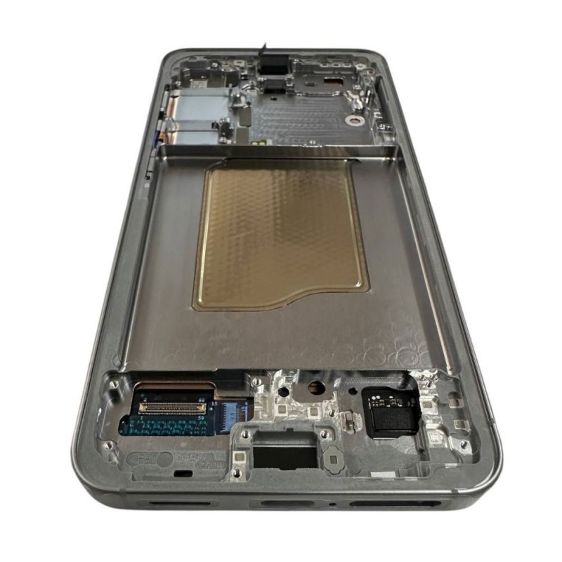 Samsung Service Pack Original LCD Display + Frame For Galaxy S25 5G S931 SILVER SHADOW / LIGHT GRAY