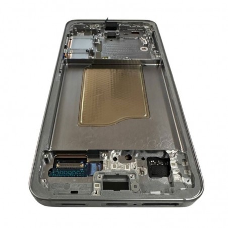 Samsung Service Pack Original LCD Display + Frame For Galaxy S25 5G S931 SILVER SHADOW / LIGHT GRAY