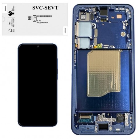 Compra Samsung SERVICE PACK Display LCD ORIGINALE + Frame Per Galaxy S25 5G S931 NAVY / DARK BLUE online