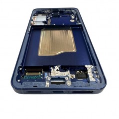Samsung SERVICE PACK Display LCD ORIGINALE + Frame Per Galaxy S25 5G S931 NAVY / DARK BLUE 