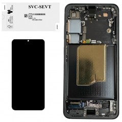 Foto di Samsung SERVICE PACK Display LCD ORIGINALE + Frame Per Galaxy S25 5G S931 BLUE / BLACK - Samsung
