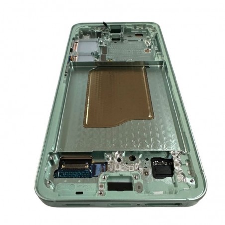  Samsung Service Pack Original LCD Display + Frame For Galaxy S25 SM-S931 5G MINT GREEN