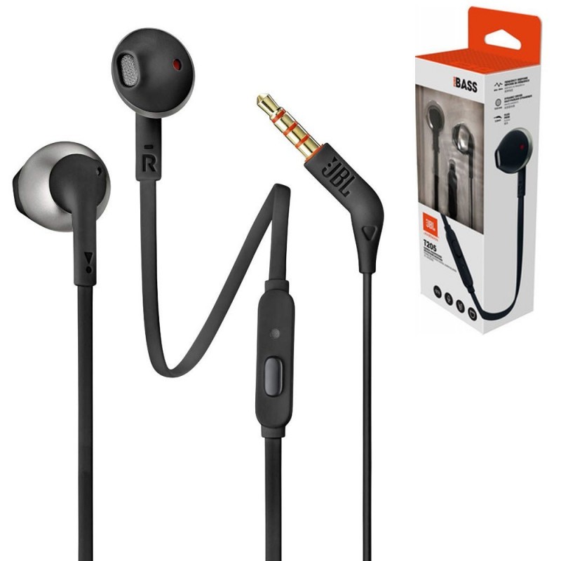 JBL Tune 205 Wired Over-Ear Headphones with 3.5mm Jack and 3-Button Charging Case | Black JBL Tune 205 Wired Over-Ear Headphones with 3.5mm Jack and 3-Button Charging Case | Black
