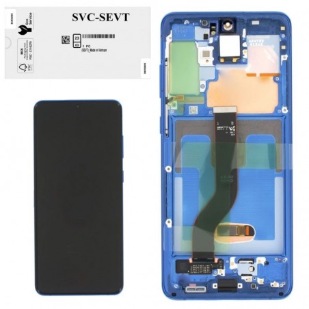 Product image Samsung SERVICE PACK Display LCD ORIGINALE + Frame Per Galaxy S20+ PLUS G985/G986 No Cam | Blue Aura