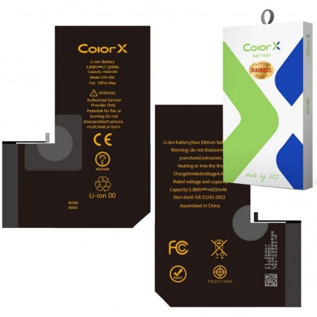 Product image ColorX Diagnostic battery for iPhone 15 Pro Max