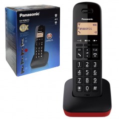 Buy Panasonic Telefono Cordless KX-TGB610JTB Rubrica 50 Numeri | Nero e Rosso online