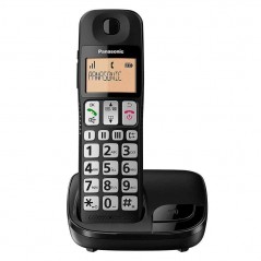 Photo of Panasonic Telefono Cordless KX-TGE110JTB con Tasto Grandi e Vivavoce | Nero - Panasonic