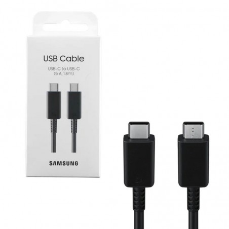 Acquista Samsung Cavo di Ricarica Fast Charging 5A EP-DX510 da USB-C a USB-C 1.8m | Nero su Smartness