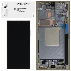 Product image Samsung SERVICE PACK Display LCD ORIGINALE + Frame Per Galaxy S24 Ultra 5G S928 | Titanium Yellow