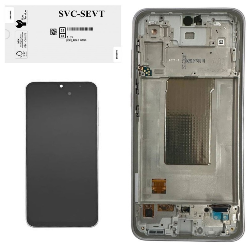 Samsung Service Pack Original LCD Display + Frame Galaxy A36 5G 2025 A366 | Lavender