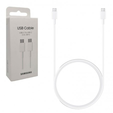 Discover Samsung Cavo di Ricarica Fast Charging 3A EP-DX310 da USB-C a USB-C 1.8m | White details