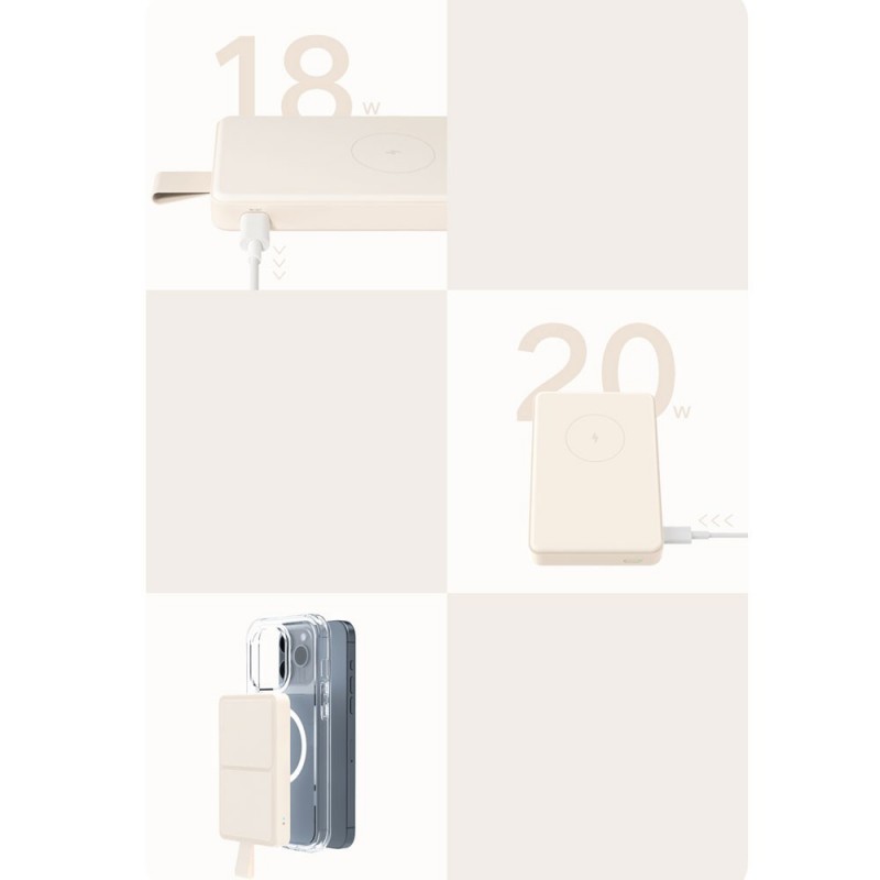 Xiaomi Mi Magnetic Powerbank Essential 60000 mAh Batteria Portatile Beige