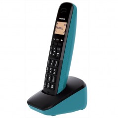 Buy Panasonic Telefono Cordless KX-TGB610JTC Rubrica 50 Numeri | Nero e Blu online