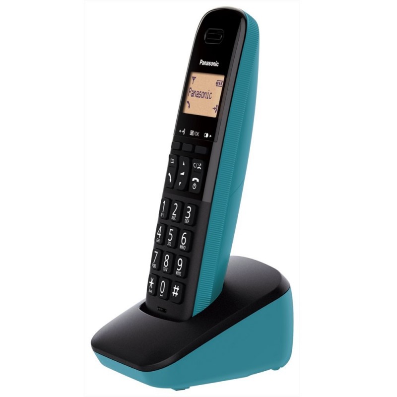 Panasonic Telefono Cordless KX-TGB610JTC Rubrica 50 Numeri | Nero e Blu