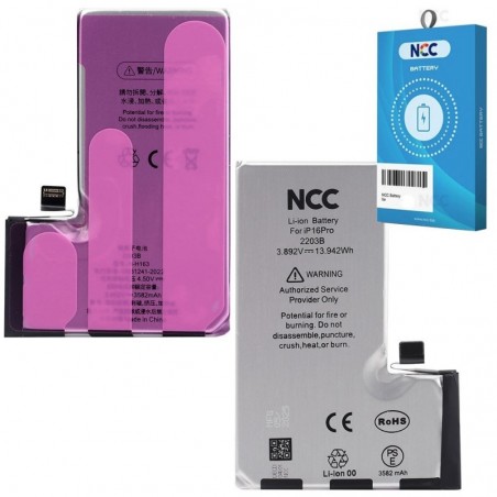 NCC NCC Battery for iPhone 16 Pro Black-Median glume for sale