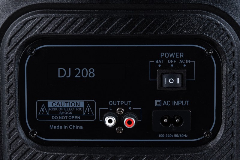 AUDIODESIGN PRO Partybox Speaker DJ208 Bluetooth Portatile Effetti Luce Cassa Altoparlante 