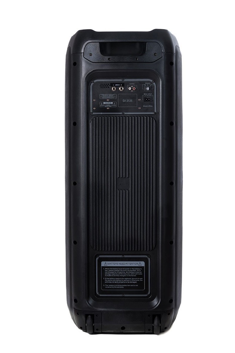 AUDIODESIGN PRO Partybox Speaker DJ212S Portable Bluetooth Speaker with Light Effects AUDIODESIGN PRO Partybox Speaker DJ212S Portable Bluetooth Speaker with Light Effects