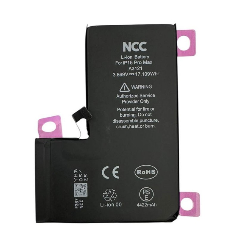 NCC Compatible Battery for Apple iPhone 15 Pro Max | ZY Taiwan Chip