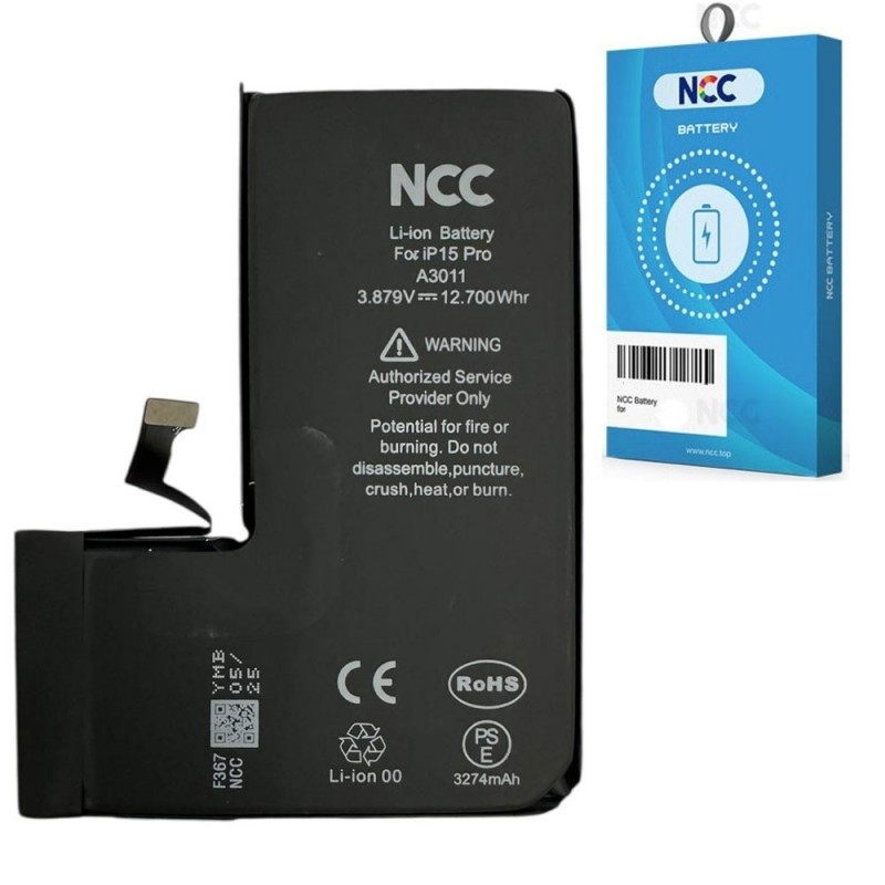 NCC Batteria Compatibile per Apple iPhone 15 Pro | ZY Taiwan Chip