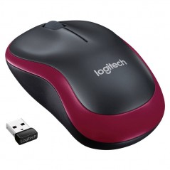 Logitech Wireless Mouse M185 2.4GHz 1000Dpi Ambidextrous | Red