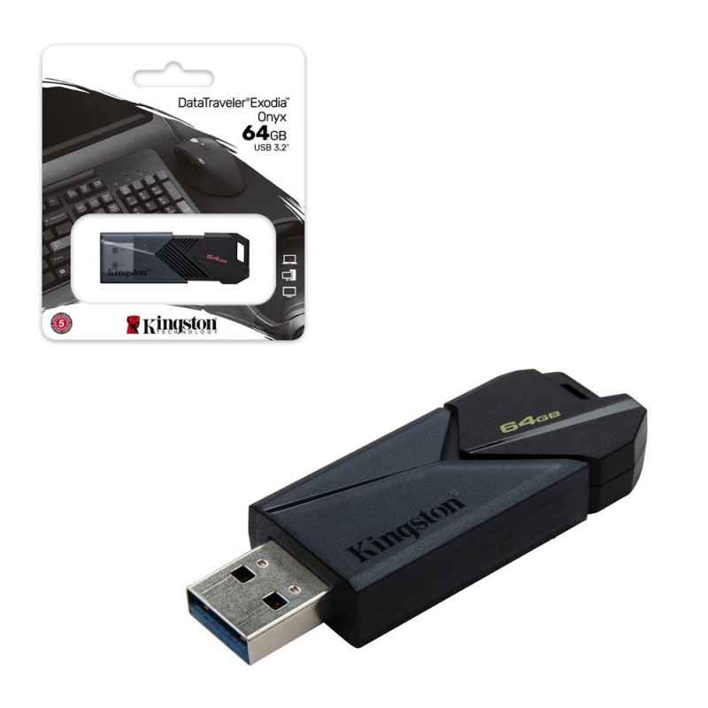 Kingston Pen Drive Usb 3.2 DataTraveler Exodia Onyx DTXON 64GB 