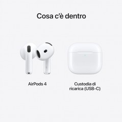 Product image Apple Airpods 4 2024 MXP63ZM/A Auricolare Bluetooth