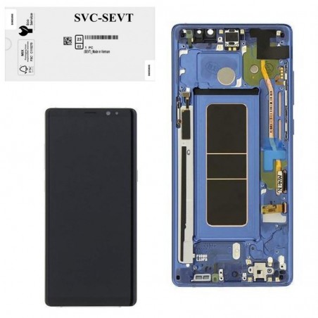Photo of Samsung SERVICE PACK Display LCD ORIGINALE + Frame Per Galaxy Note 8 N950 | Blu - Samsung
