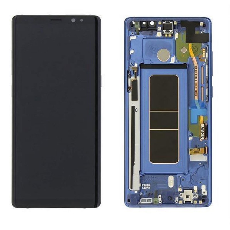 Samsung SERVICE PACK Display LCD ORIGINALE + Frame Per Galaxy Note 8 N950 | Blu