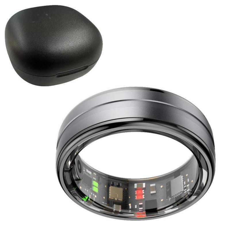Smart Ring R06+ Anello Intelligente Taglia 12 | Deep Grey 