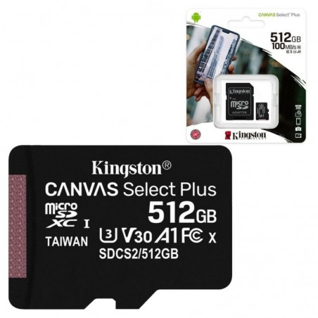 Photo of Kingston Canvas Select Plus MicroSd HC SDCS2 MicroSdXC 512GB CL 10 100MB/s - Kingston