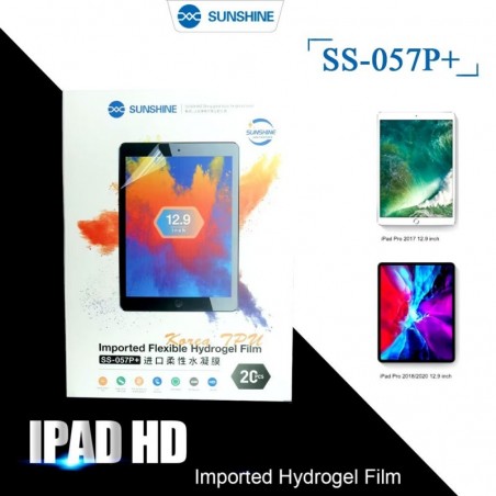SUNSHINE SS-057P+ Clear HD Hydrogel Film for iPad Up to 12.9'' | 20 Pack