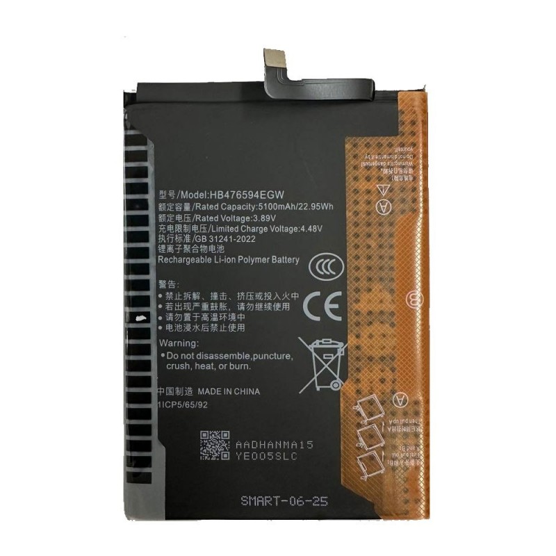  Compatible Battery for Honor X6B / X5 PLUS / X6A / X7C | HB476594EGW 5100MAH