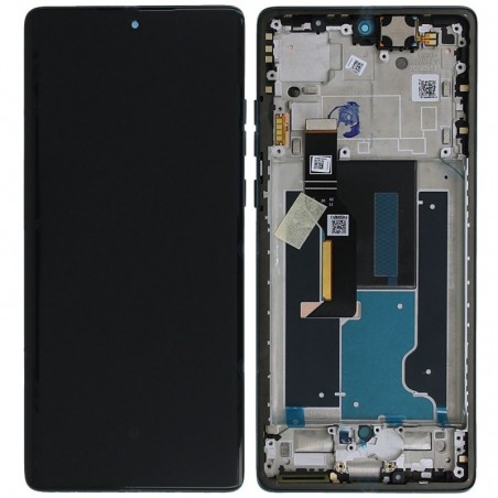  Motorola SERVICE PACK Display LCD ORIGINALE + Frame Per Edge 50 Fusion XT2429 | Forest Blue