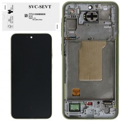 Discover Samsung SERVICE PACK Display LCD ORIGINALE + Frame Per Galaxy A35 5G 2024 A356 | Giallo Lemon details
